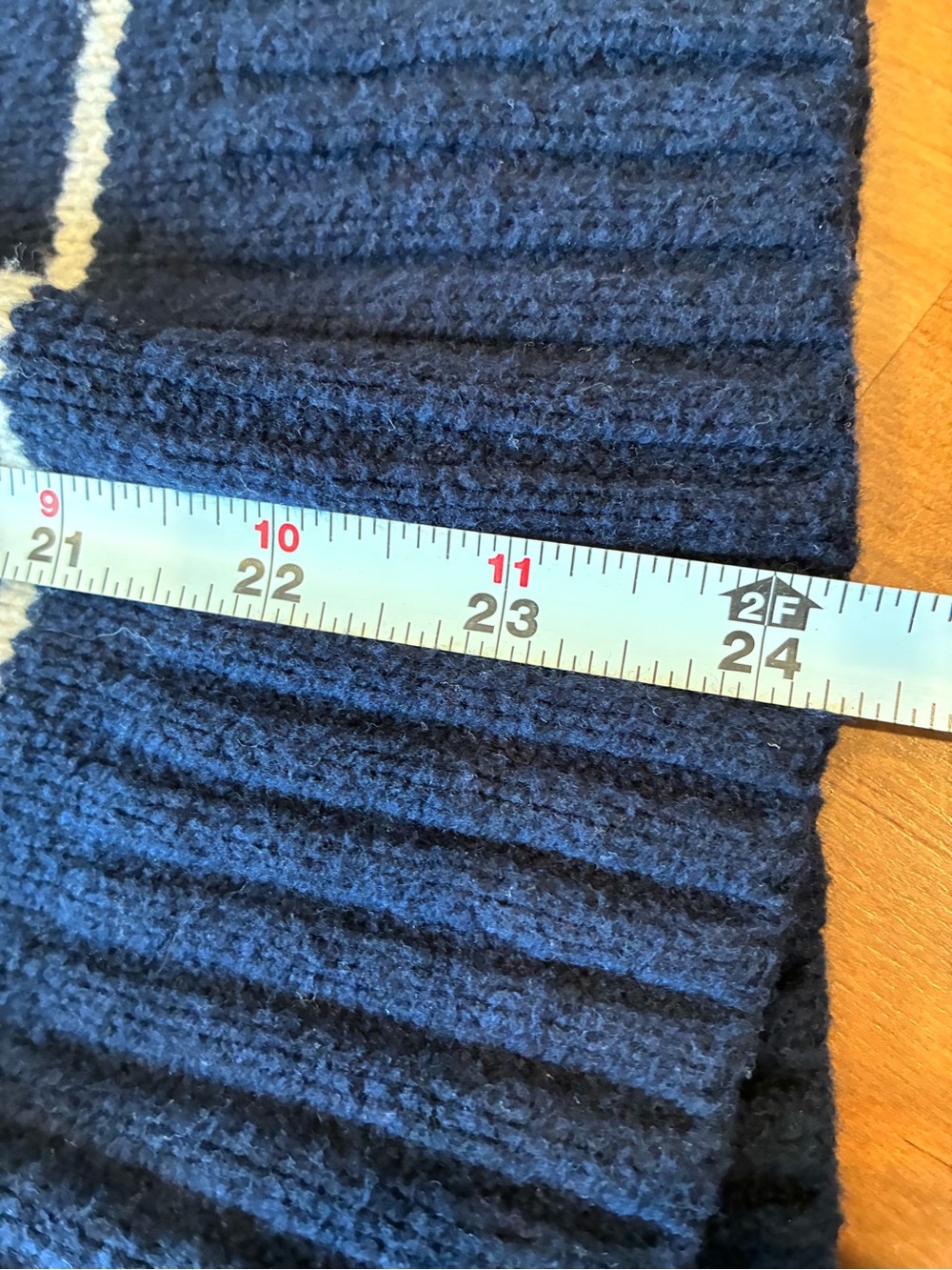 GAP Navy and White Striped Turtleneck Sweater - Picture 6 of 6